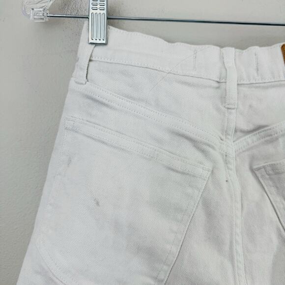 Abercrombie And Fitch White High Rise Cut Off Shorts Women’s Size 26 - Picture 6 of 9